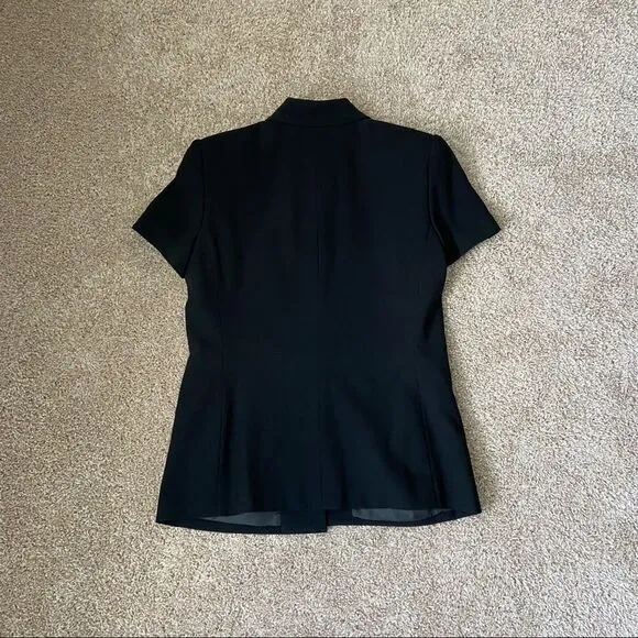 Chaus Black Dress Top and Pleated Skirt Set