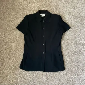 Chaus Black Dress Top and Pleated Skirt Set