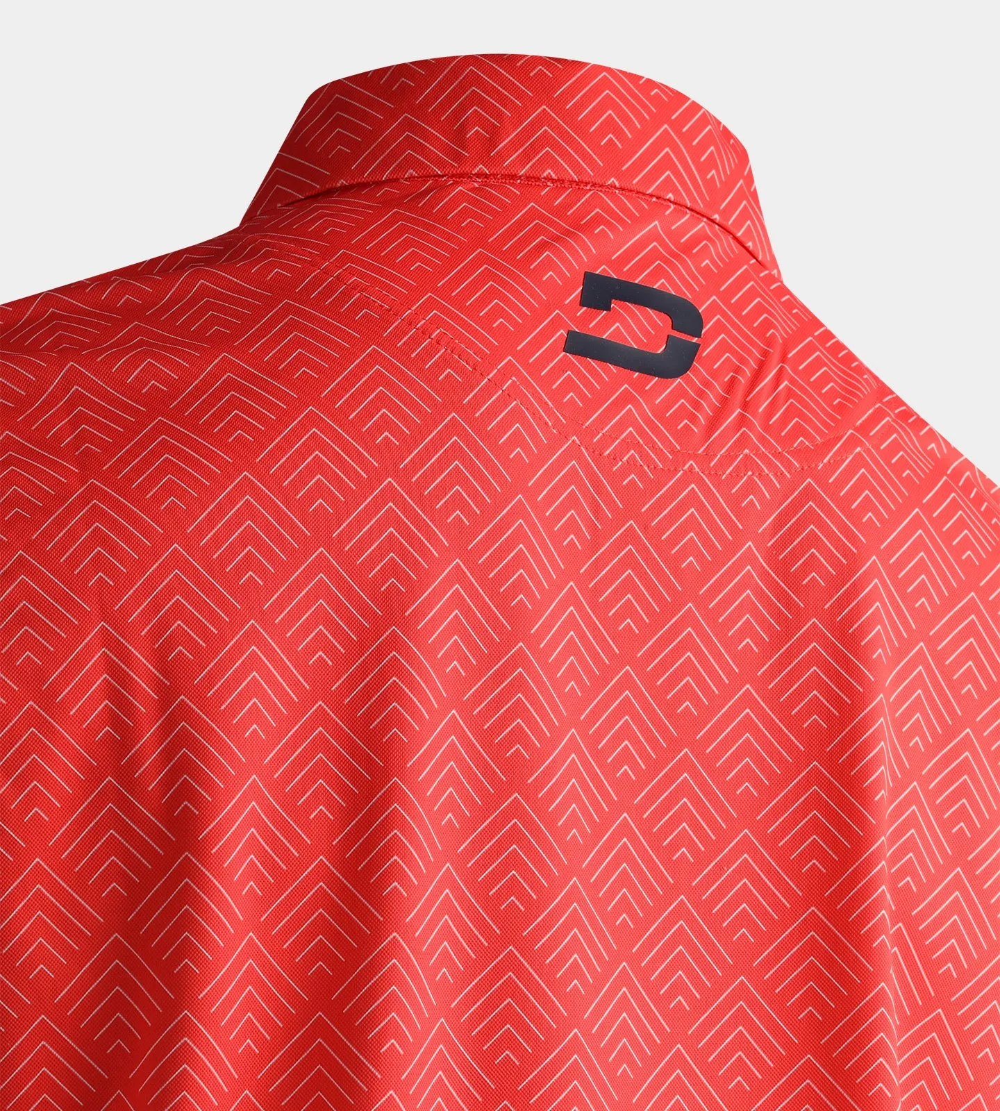 CHEVRON POLO - CORAL