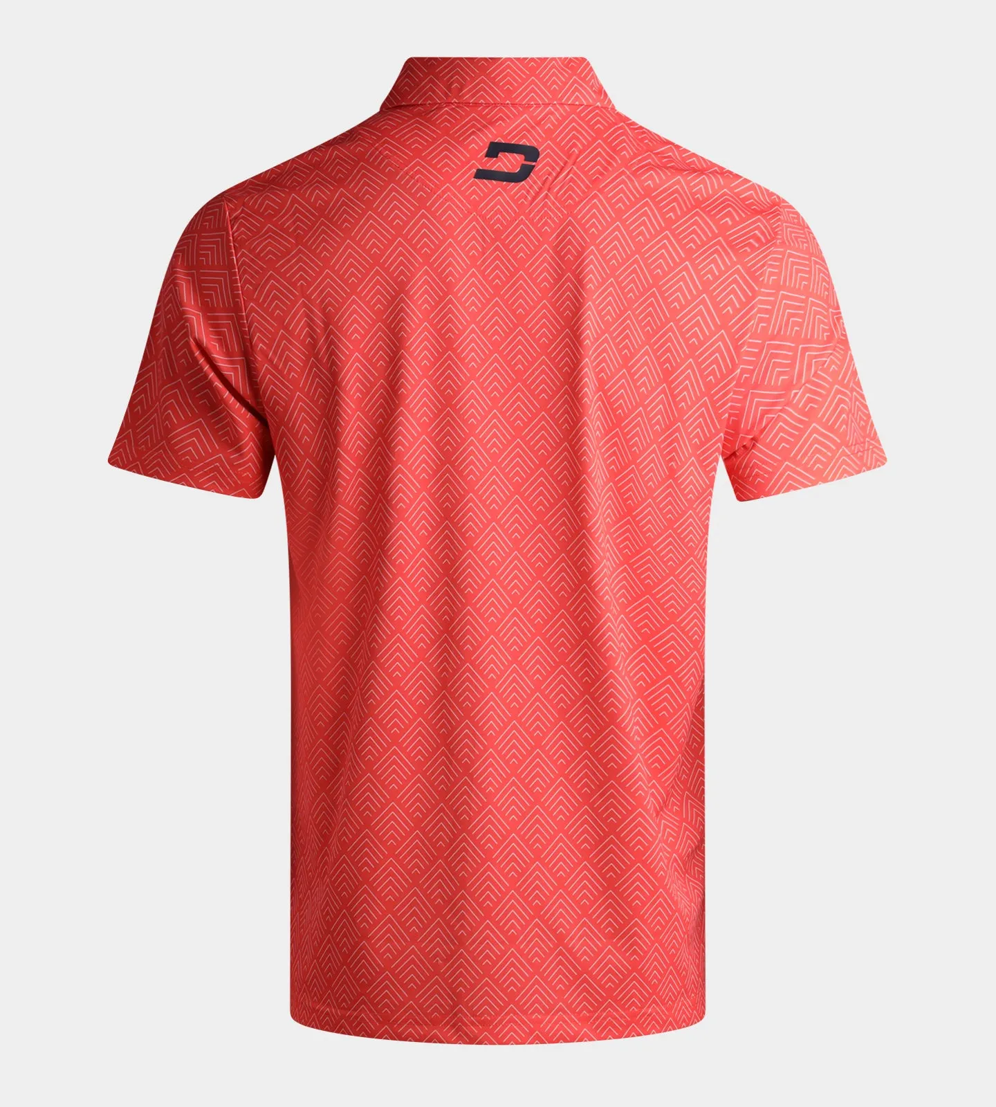CHEVRON POLO - CORAL