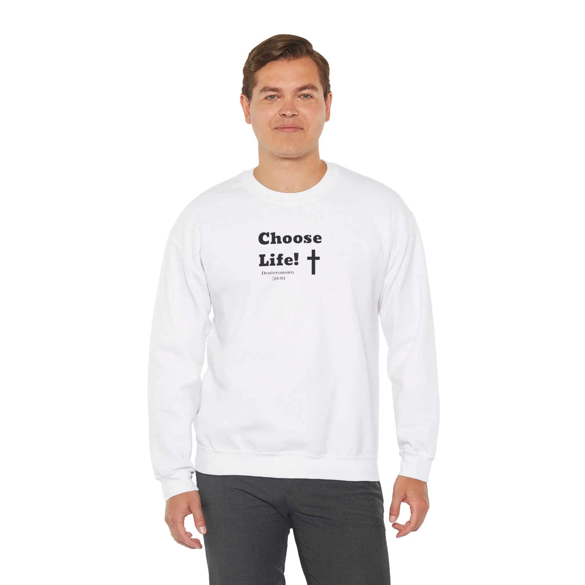 Choose Life 2.0 Men Unisex Heavy Blend™ Crewneck Sweatshirt
