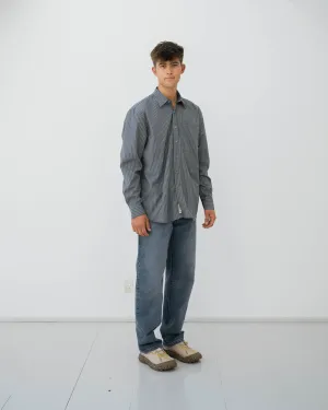 Christoffer - Yuzo Striped Shirt - Antra Grey
