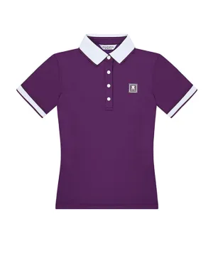 CHUCUCHU Knit Point Polo T-shirt - Violet