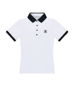 CHUCUCHU Knit Point Polo T-shirt - White