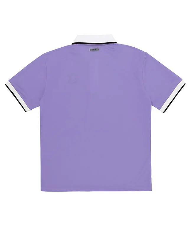 CHUCUCHU Men's Line Cool T-shirt - Lilac