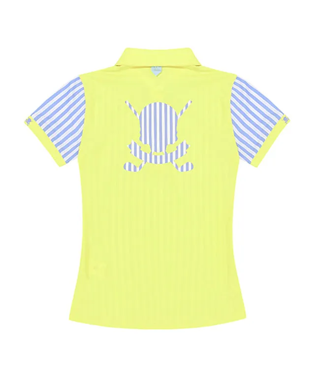 CHUCUCHU Striped Jersey Top