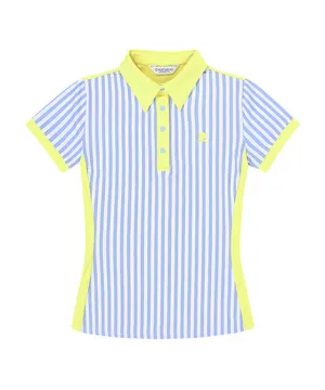 CHUCUCHU Striped Jersey Top