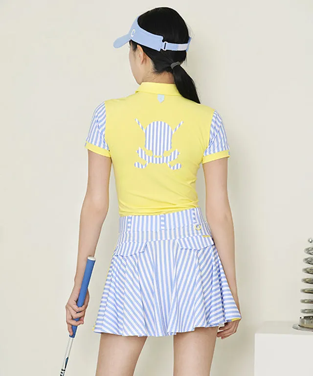 CHUCUCHU Striped Jersey Top