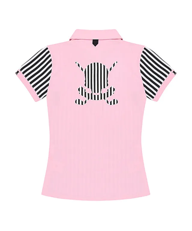 CHUCUCHU Striped Jersey Top