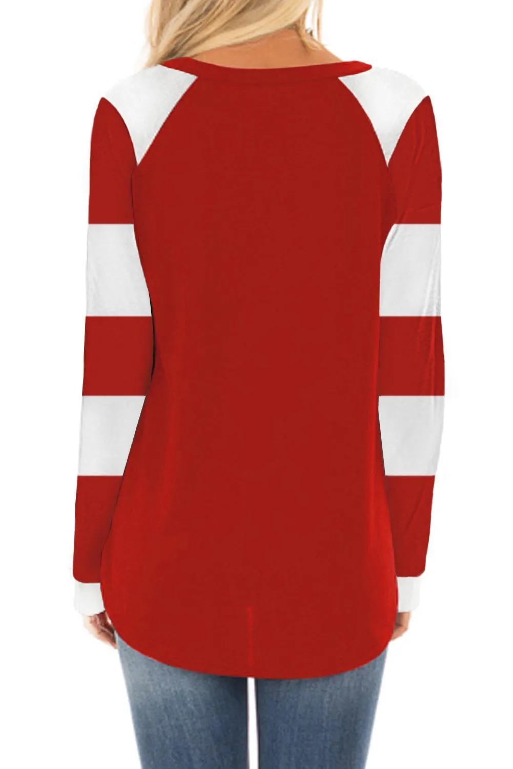 Classic Reindeer Face Long Sleeved Christmas Shirt