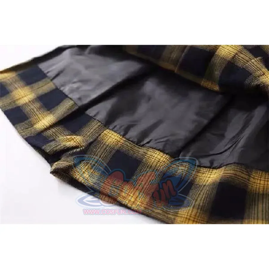 Classical Retro Punk Style Tartan Plaid A-line Skirt mp006273