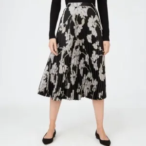 Club Monaco Flora Annina Pleated Midi Skirt