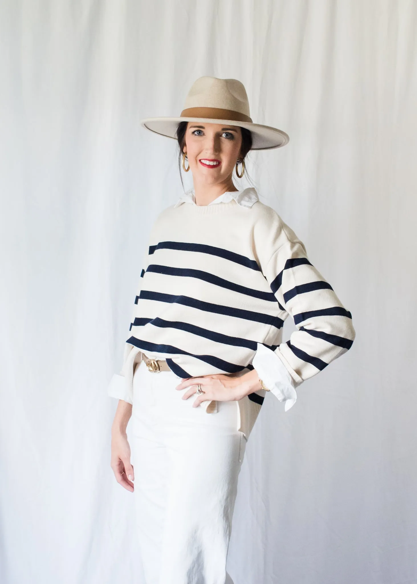 Coastal Vibes Striped Sweater