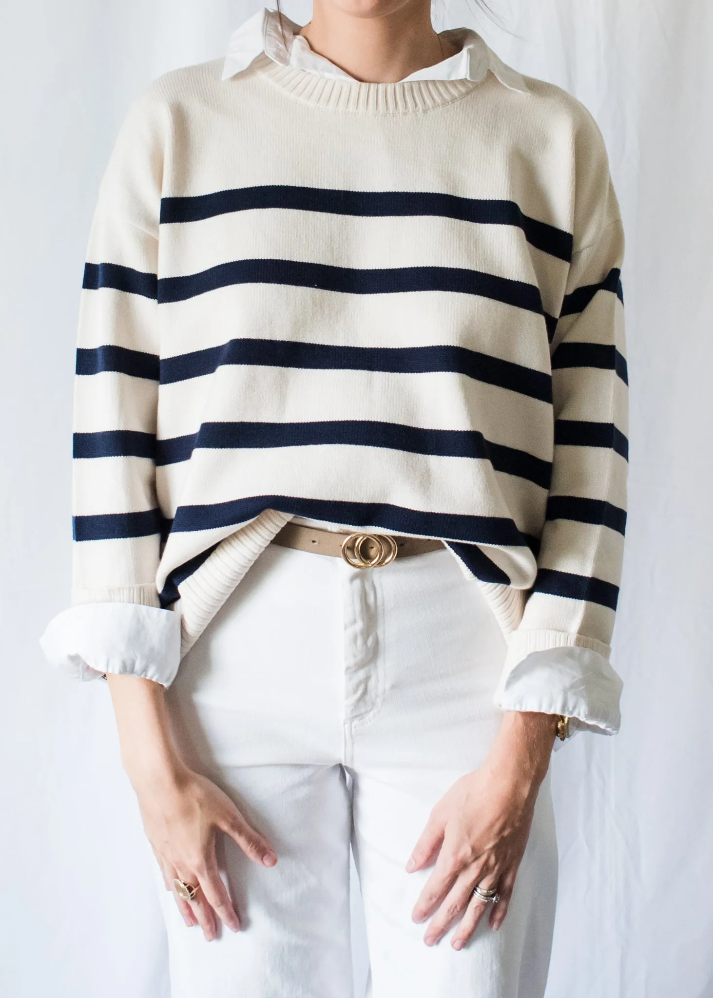 Coastal Vibes Striped Sweater