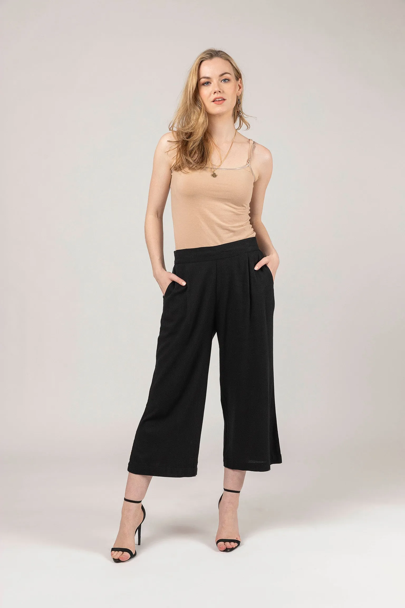 Cotton Wide leg Pocket Pant
