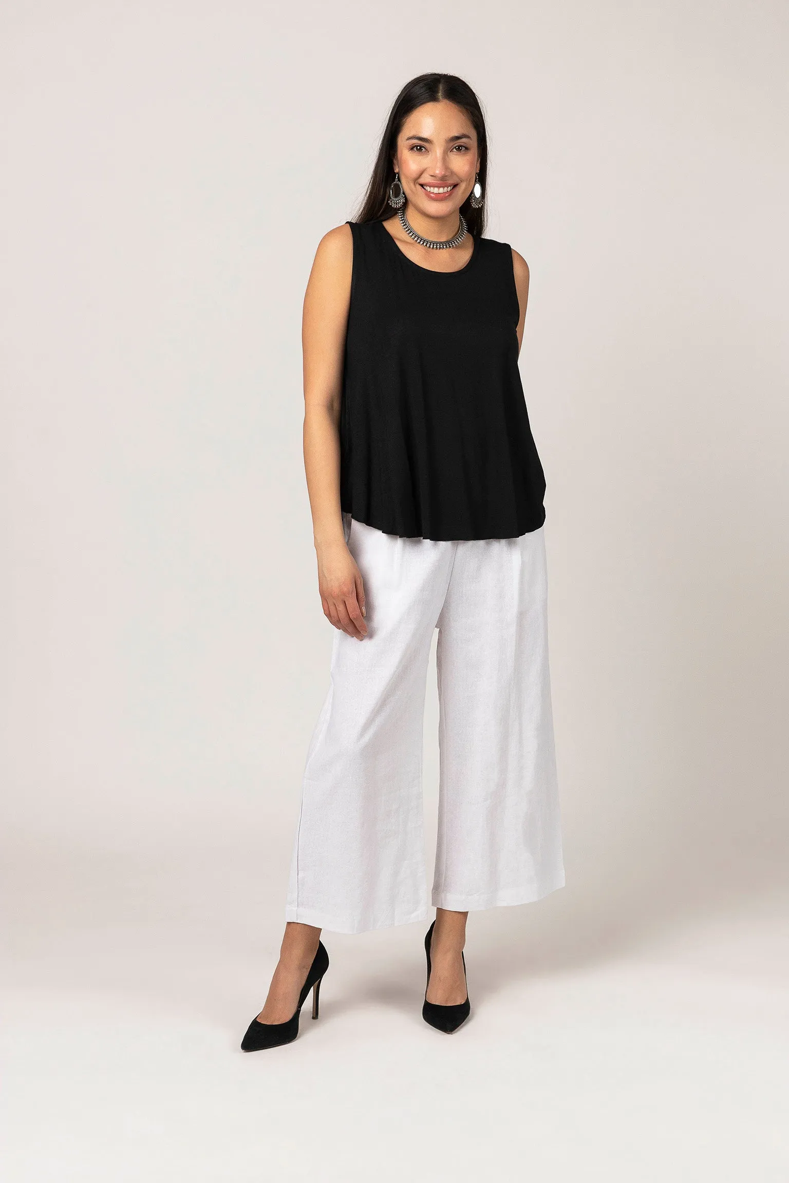 Cotton Wide leg Pocket Pant