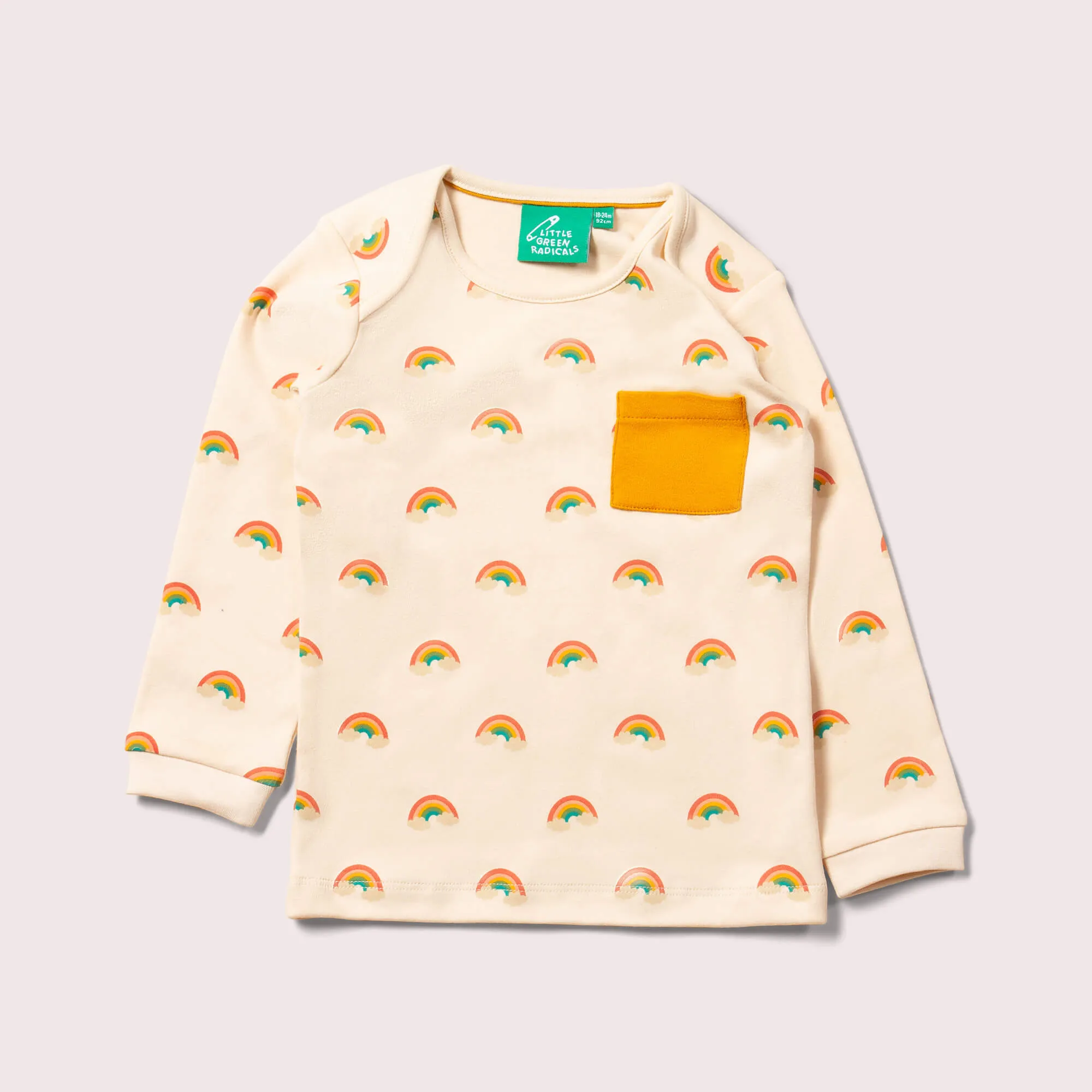 Cream Rainbows Organic T-Shirt & Jogger Playset