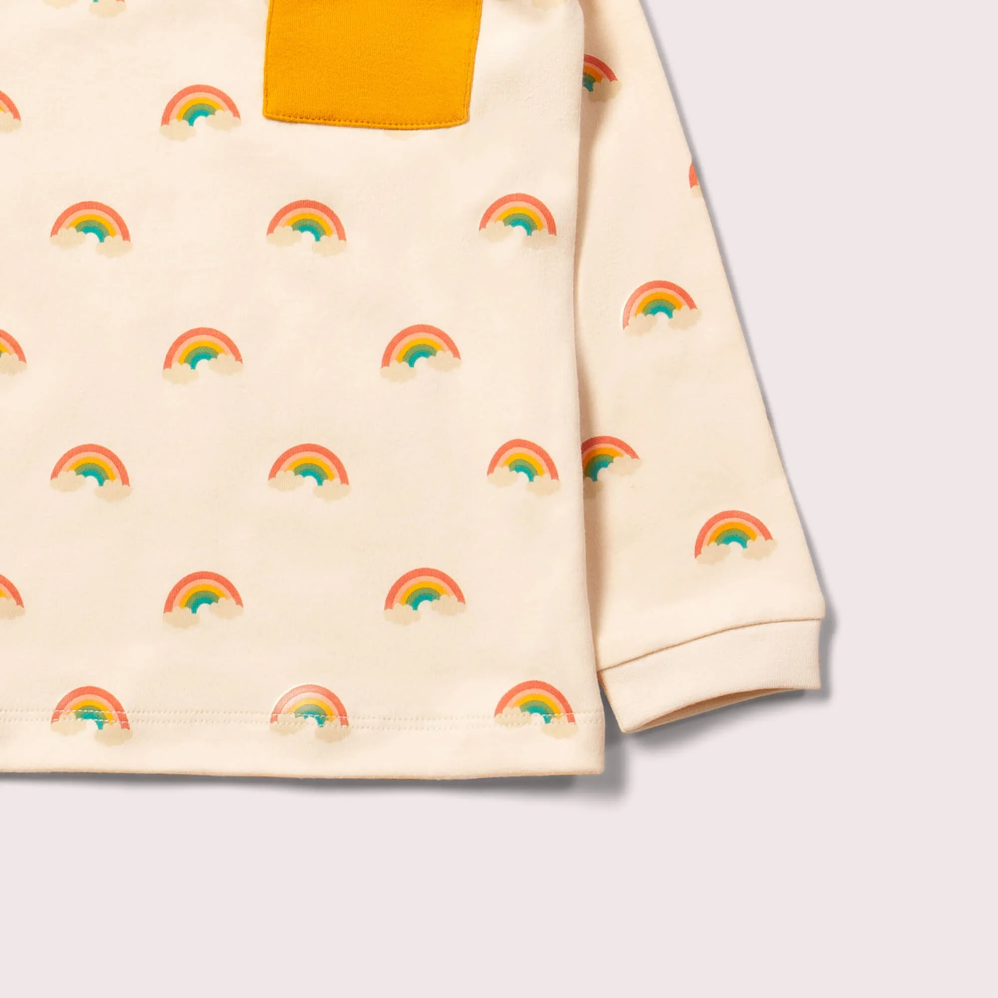 Cream Rainbows Organic T-Shirt & Jogger Playset