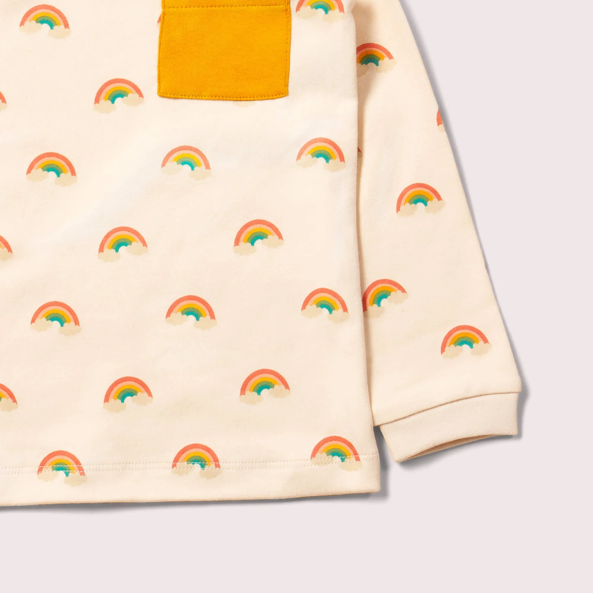 Cream Rainbows Organic T-Shirt & Jogger Playset