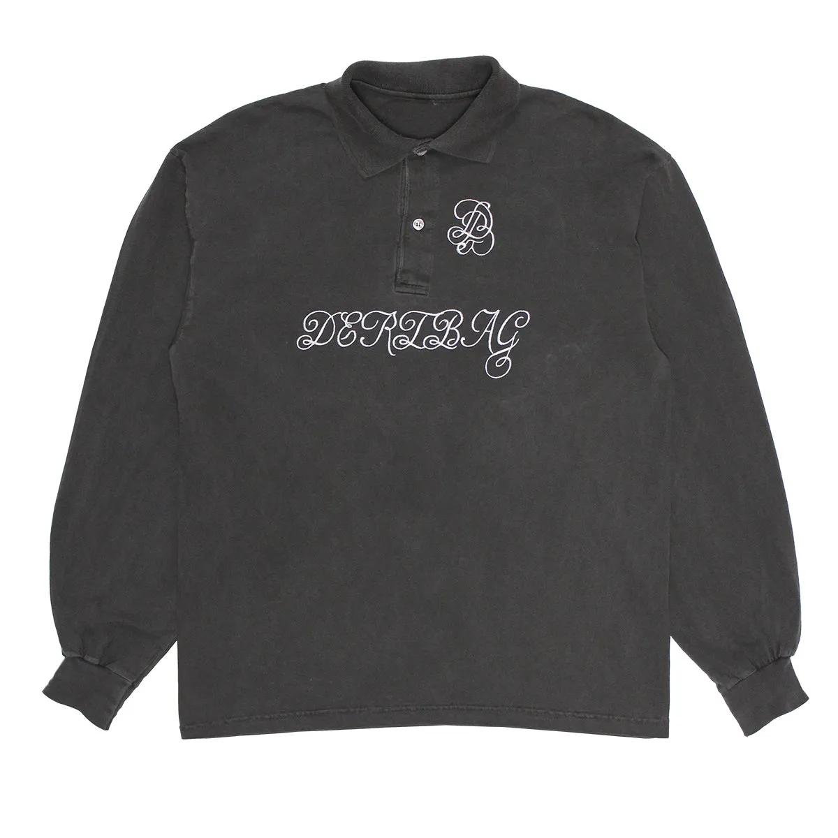 DB Script Longsleeve Polo (Onyx)