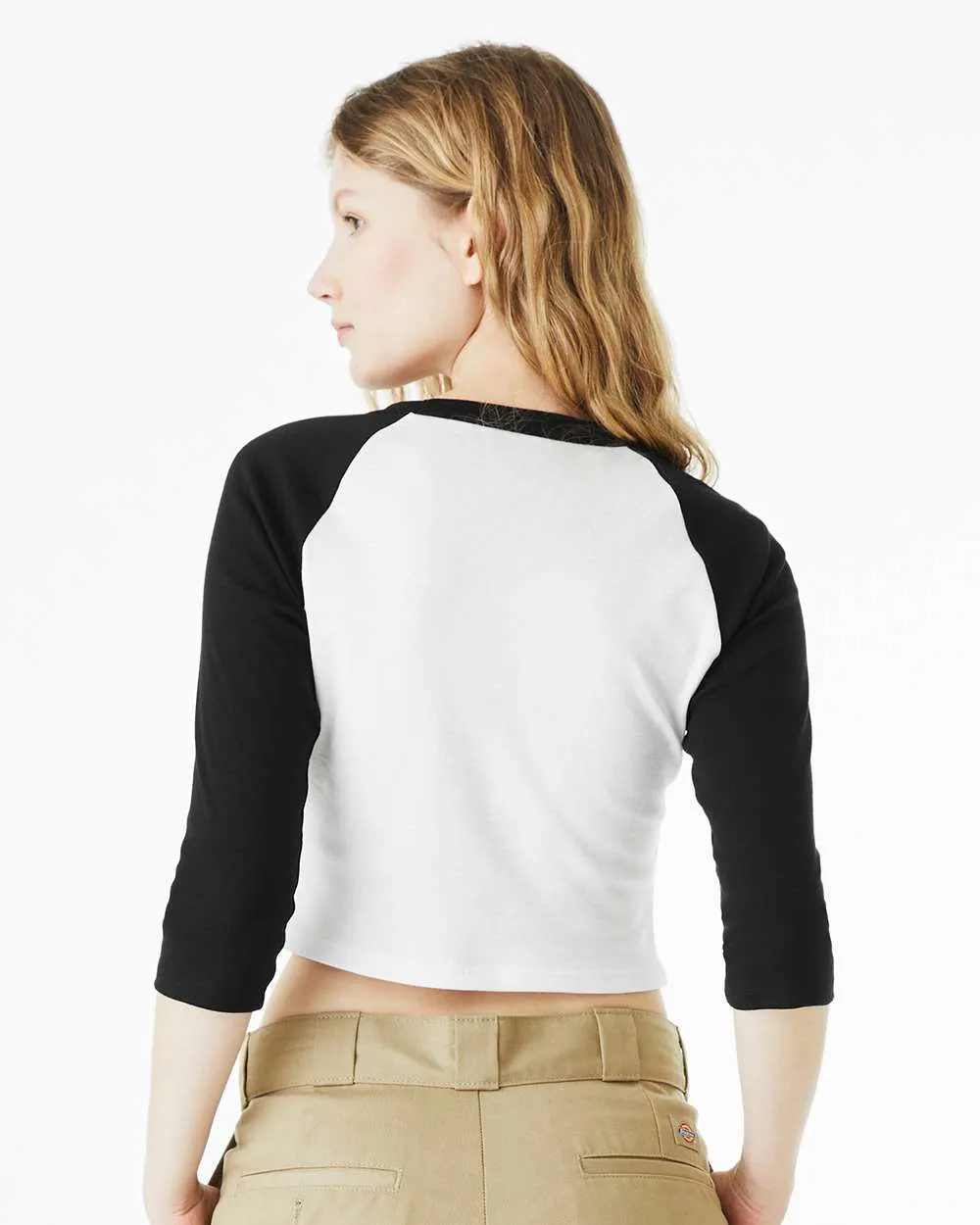Delta Delta Delta Sorority Raglan Cropped Baby Tee