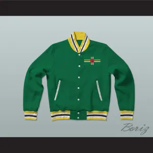 Dominica Varsity Letterman Jacket-Style Sweatshirt