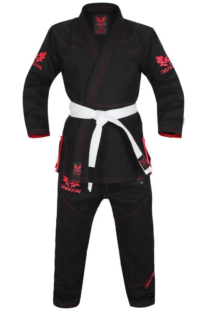 Dragon BJJ Gi - IBJJF Approved | Black  [450gsm]