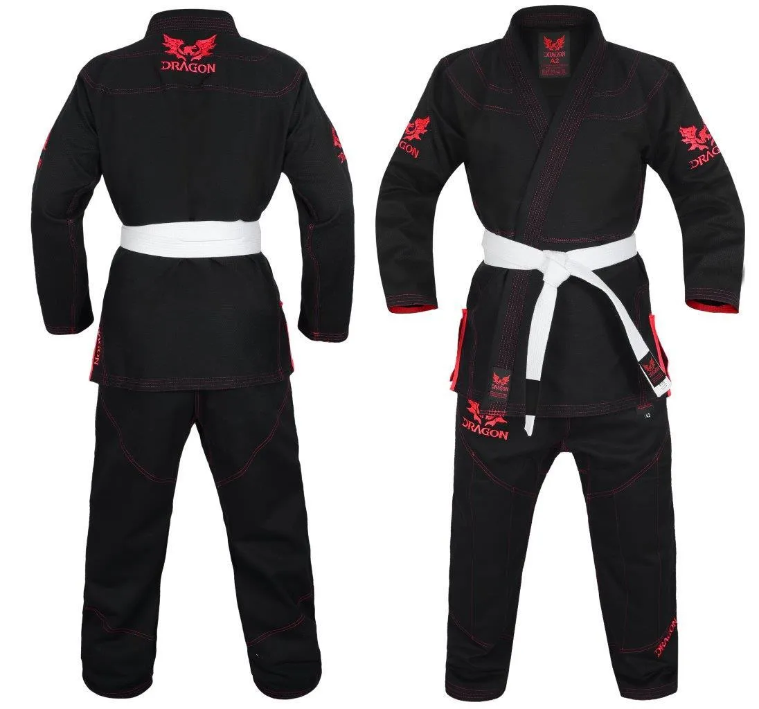 Dragon BJJ Gi - IBJJF Approved | Black  [450gsm]