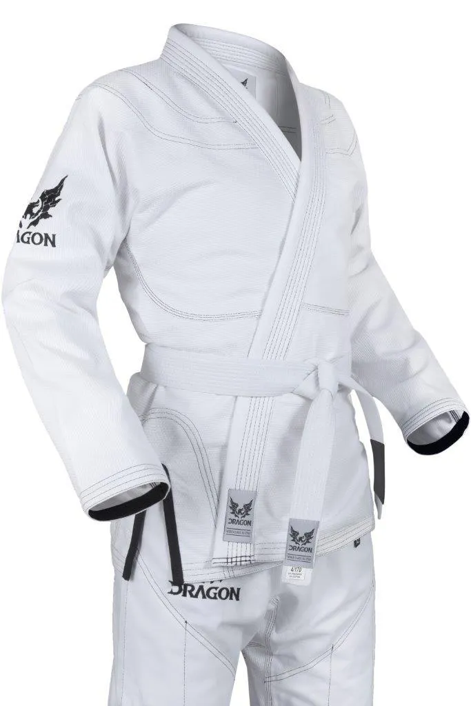 Dragon BJJ Gi - IBJJF Approved | White  [450gsm]