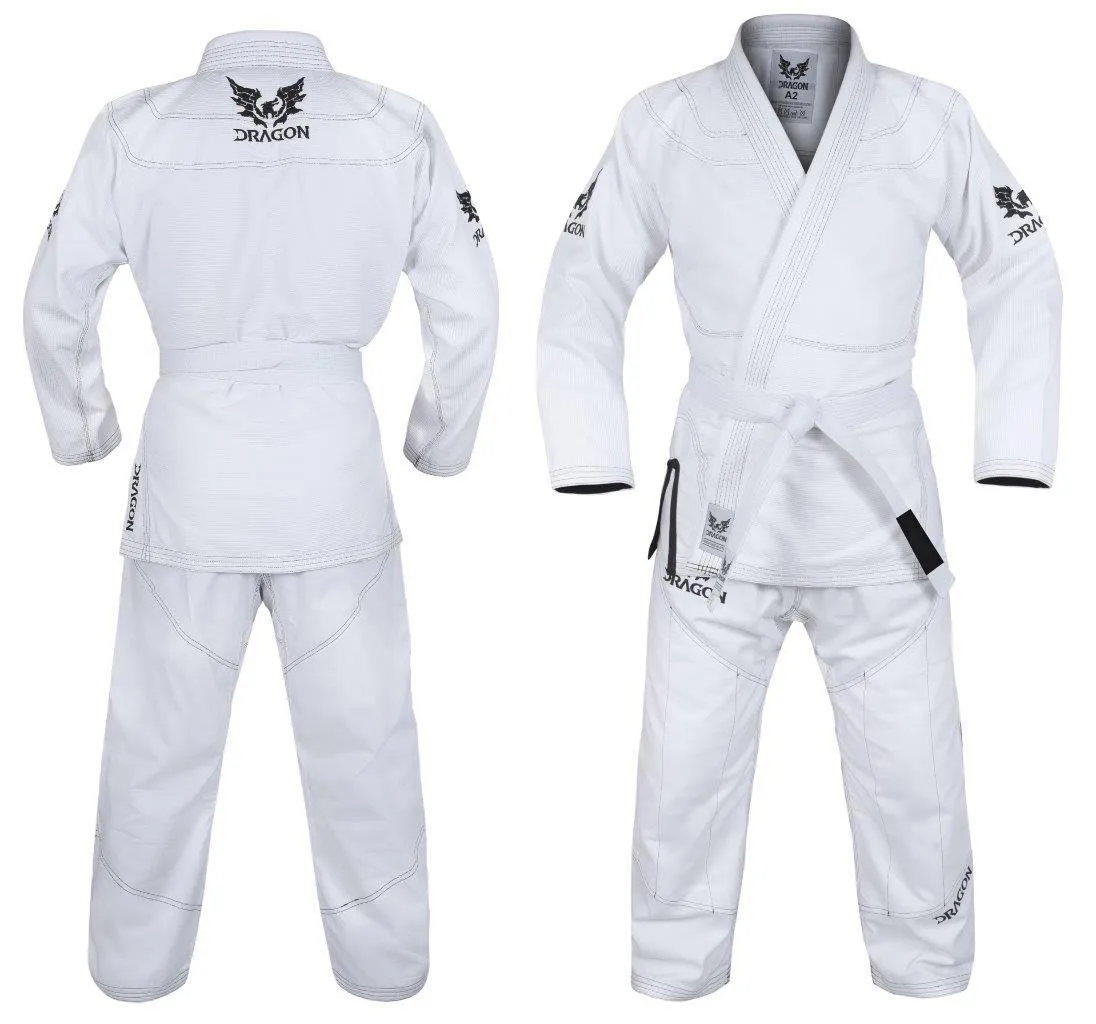 Dragon BJJ Gi - IBJJF Approved | White  [450gsm]