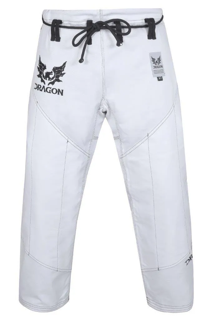 Dragon BJJ Gi - IBJJF Approved | White  [450gsm]