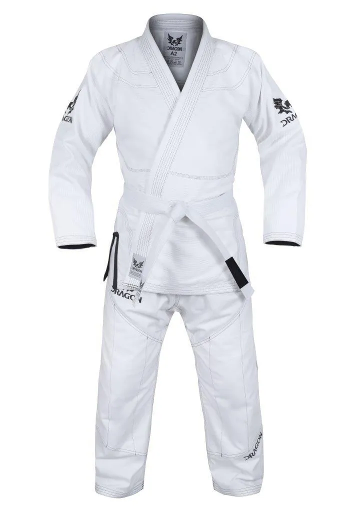 Dragon BJJ Gi - IBJJF Approved | White  [450gsm]