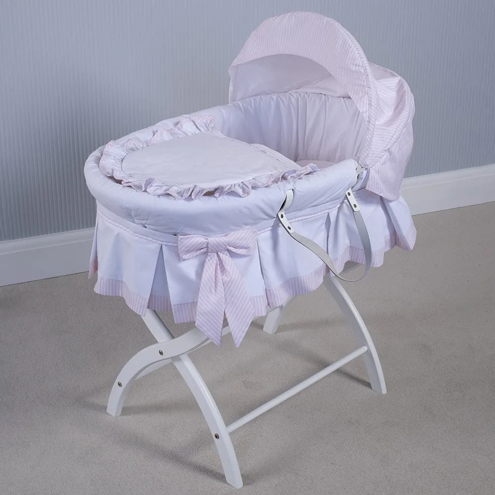 Dressing Set for Moses Basket, Pink