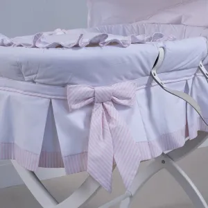 Dressing Set for Moses Basket, Pink