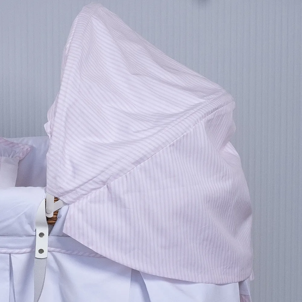 Dressing Set for Moses Basket, Pink