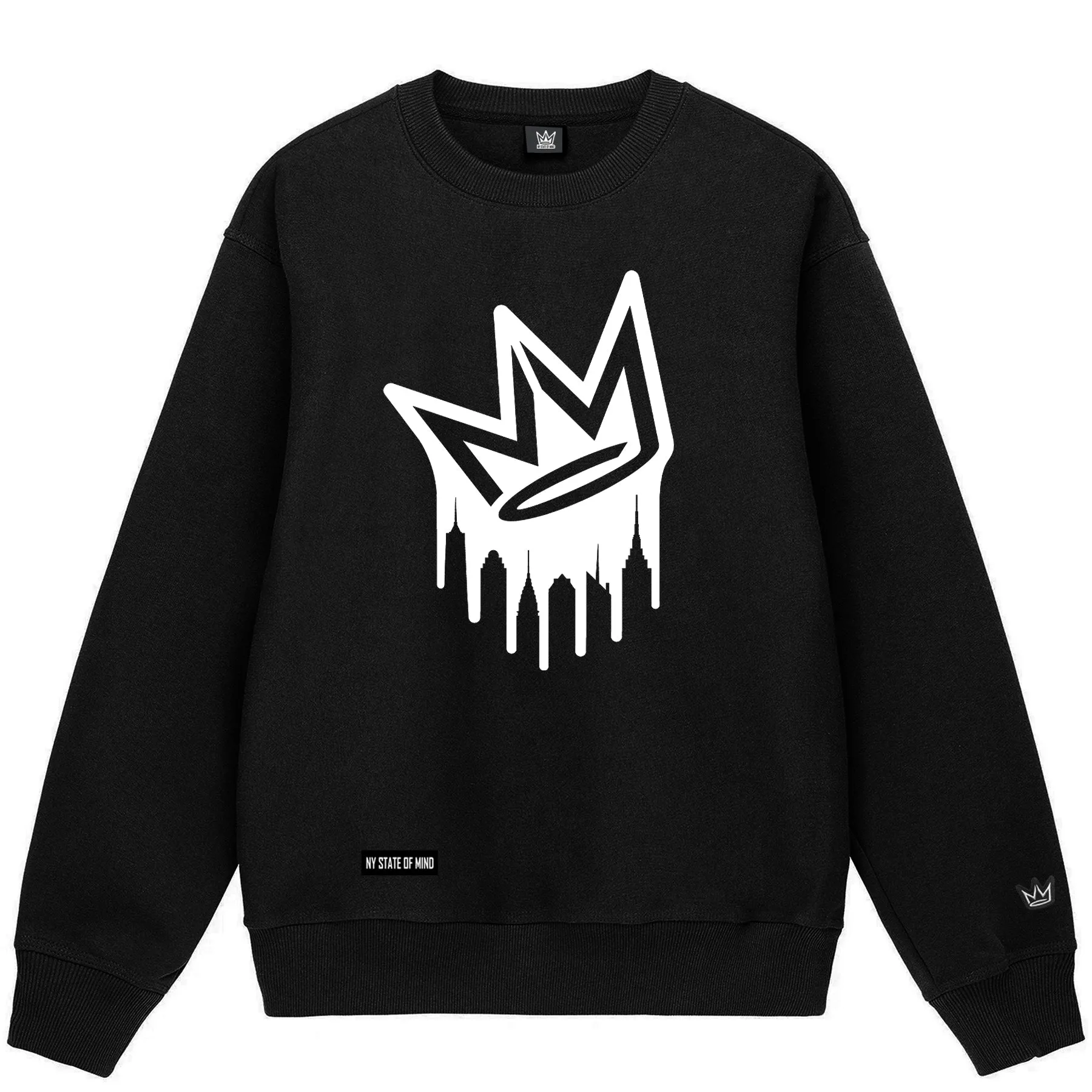 Dripping Crown Logo Crewneck Sweatshirt