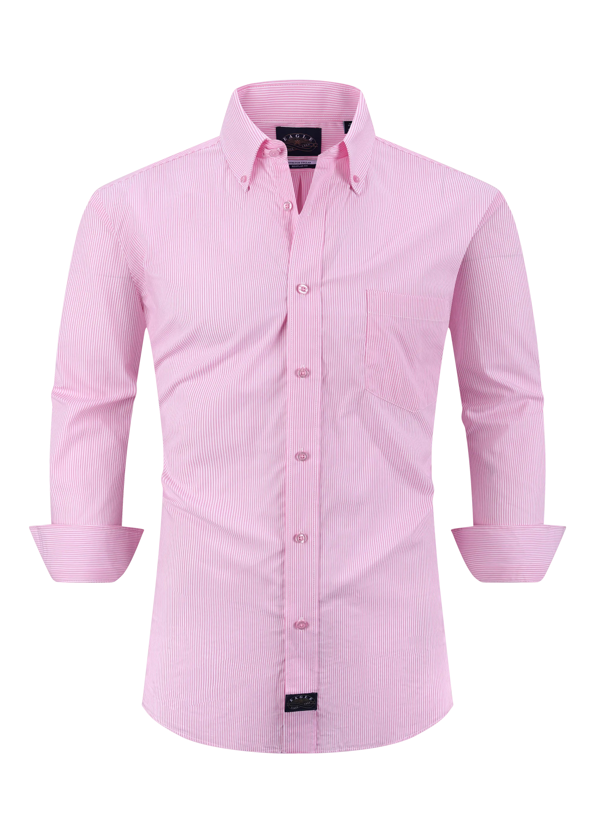 Eagle Stretch Neck Striped Poplin Shirt