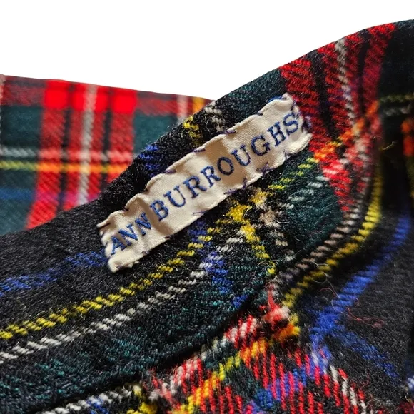 Ed Behan Vintage Tartan Tweed Skirt, Plaid,Knee Length, Size 0