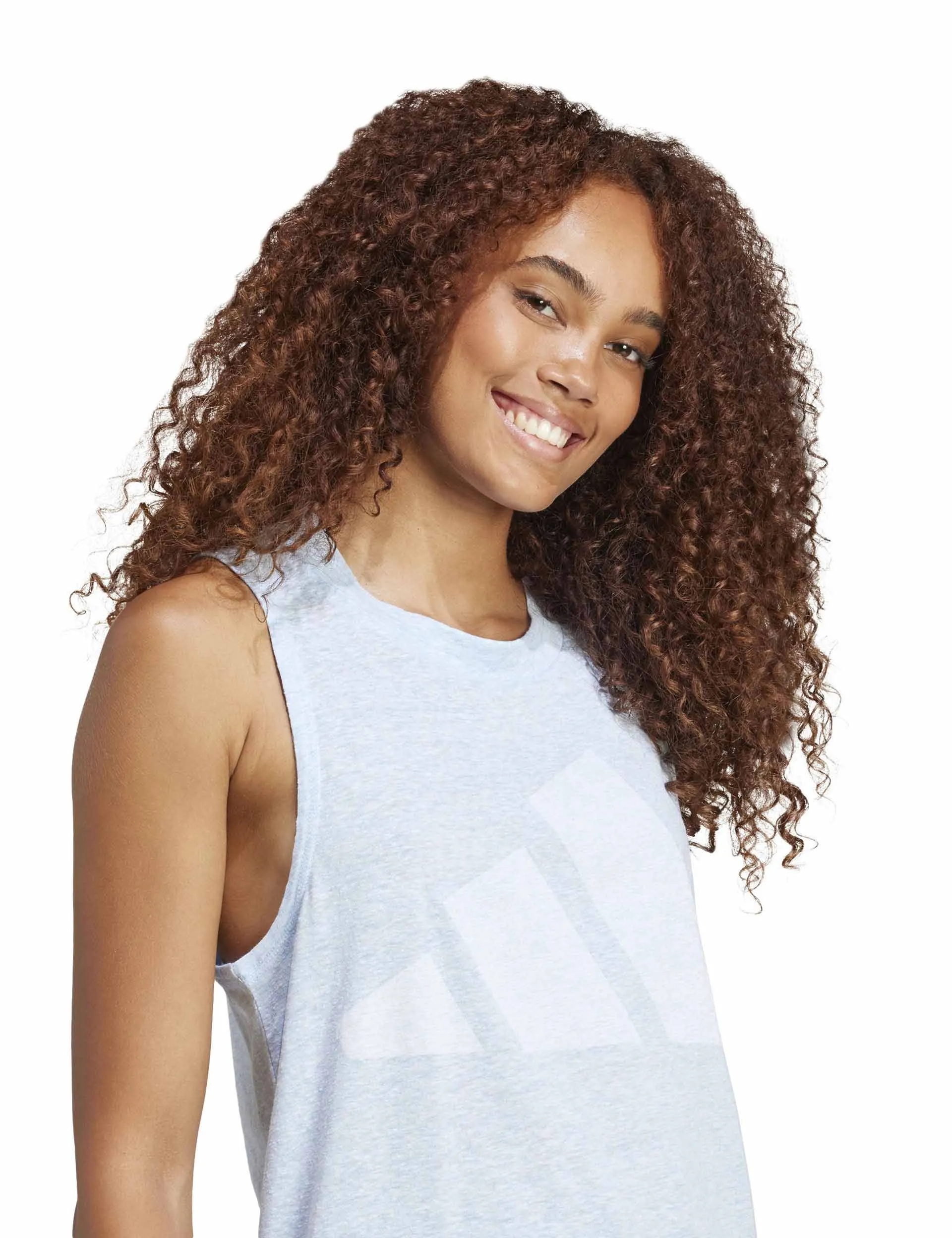 Essentials Winners Tank Top - Glow Blue/White