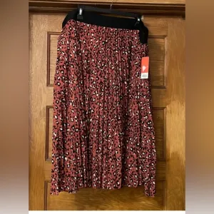 Evri Red Cheetah Print Skirt 24W