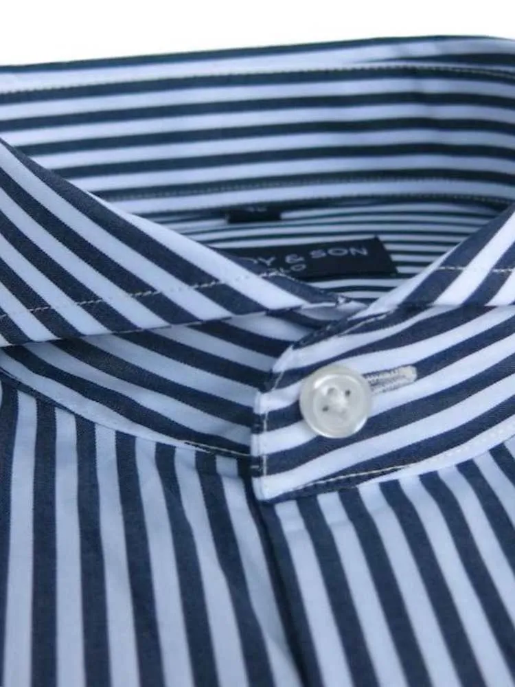 Extreme Cutaway Big Navy Stripes Shirt