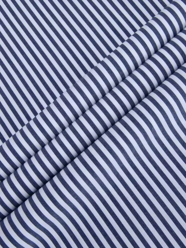 Extreme Cutaway Big Navy Stripes Shirt
