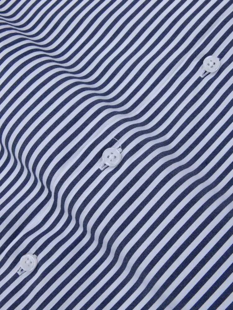 Extreme Cutaway Big Navy Stripes Shirt