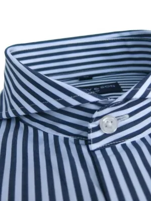 Extreme Cutaway Big Navy Stripes Shirt