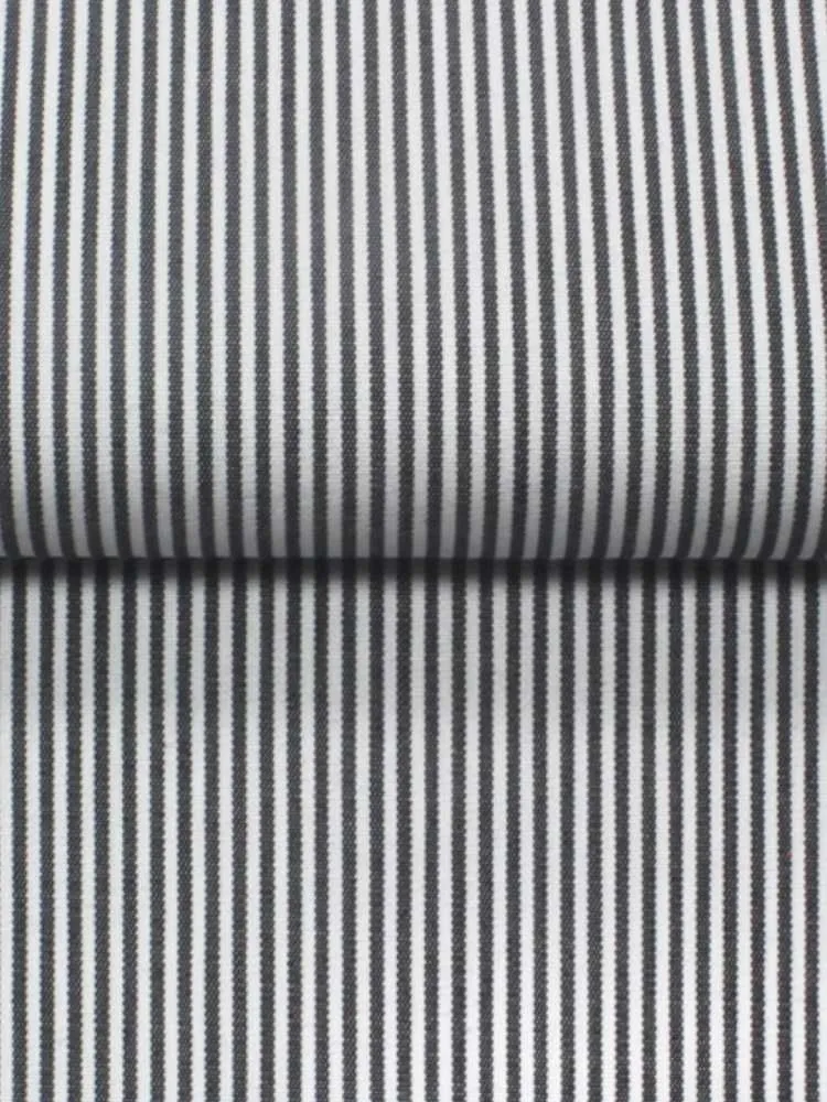 Extreme Cutaway Black Striped Shirt