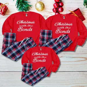 Family Matching Christmas Personalised Tartan Pyjamas