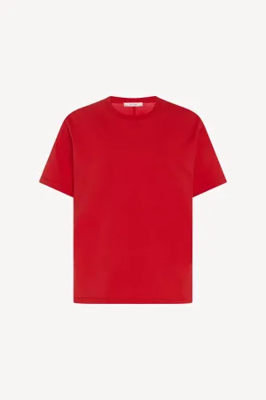 Florie Top in Cotton - Tomato Red