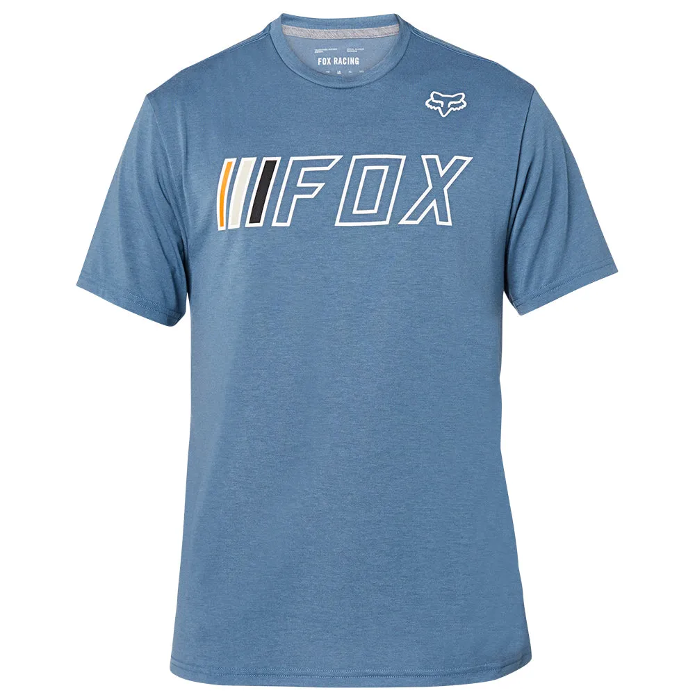 Fox Brake Check Ss Tech Tee - Blue Steel