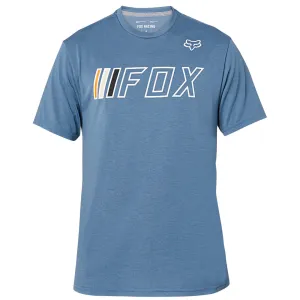 Fox Brake Check Ss Tech Tee - Blue Steel