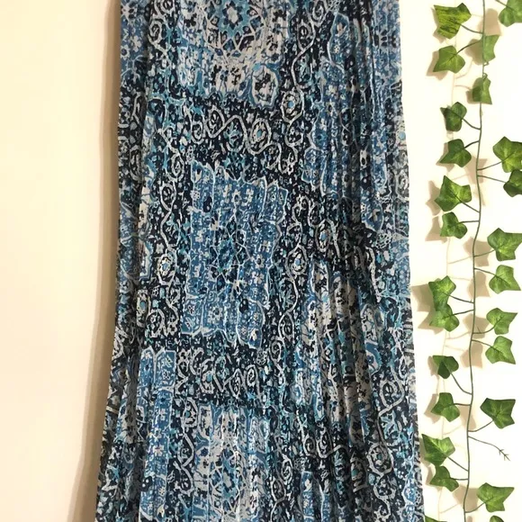Free People Diamond Heart Pleated Skirt